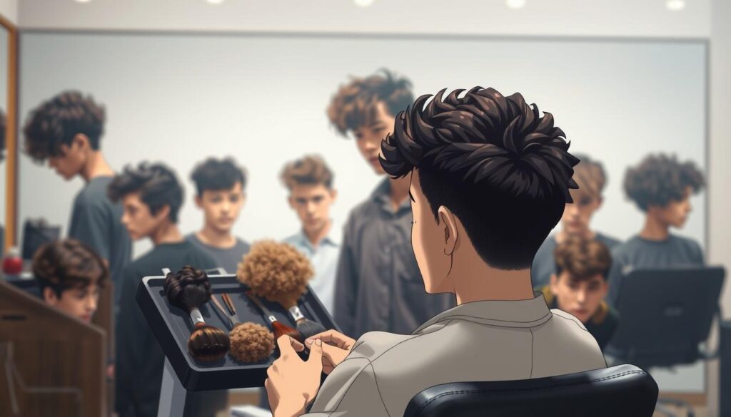 choosing the right perm for men